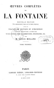 La Fontaine, Jean de (1621-1695). Oeuvres complètes de La Fonta