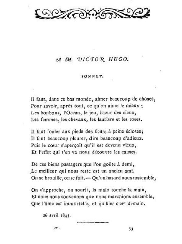 Oeuvres d'Alfred de Musset, Poésie -1833-1852 - (sources : Gallica.bnf.fr)